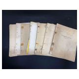 (7) John Deere Parts Manuals
