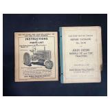 (2) John Deere H Tractor Manuals