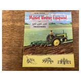 1957 John Deere Tractors Matched Working Equipment Sales Literature