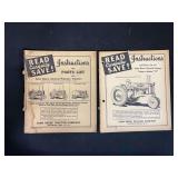 (2) John Deere Tractor Manuals