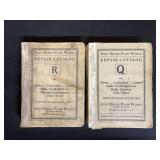 (2) John Deere Plow Works Repair Catalogs