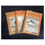 (3) Hyatt Tractor Field Books