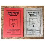 (2) Rock Island Plow Co. Tractor Manuals