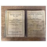 (2) John Deere Harvester Works Repair Catalogs