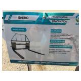 AGT Model SAII100 Pallet Fork Attachment with Brick Guard