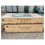 KJ Model K2545W 46FT x 25FT Metal Garage Building Kit - Two Crates