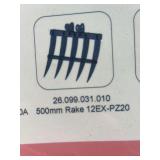 500mm Rake Attachment for 12EX-PZ20