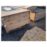 kJ 42 ft x 39 ft Metal Storage Shed - K4230W - Cream - (2) Boxes A+B