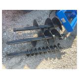 Skid Steer Hydraulic Auger Attachment with Multiple Bits
