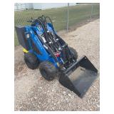 Mini Wheeled Skid Steer Loader Model MX-MRW14 with Bucket