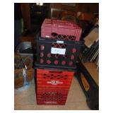 (4) Plastic Milk Crates Good for Storage