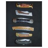 (6) Buck Type Folding Knives