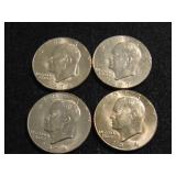 (4) Eisenhower Dollars