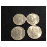 (4) Bicentennial Eisenhower Dollars