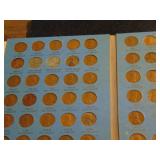Lincoln Head Penny Book, approx 50+ war pennies