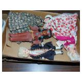 Flat full of Vintage Souvenier Dolls