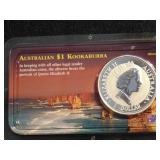 Australian $1 Kookaburra, 31.635g, 99.9 silver