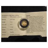US Equality Gold Coin, .5grams, .585 gold