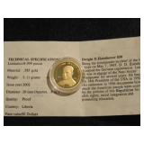 Dwight D. Eisenhower Gold , 3.11g, .585 gold