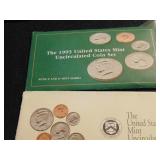 (2) Uncirculated MInt Sets 1992, 1993