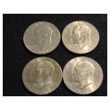 (4) Bicentennial Eisenhower Dollars