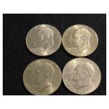 (4) Bicentennial Eisenhower Dollars 1976