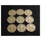 Approx (10) Buffalo Nickels