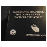 Five Oz Silver Uncirculated Coin Harper