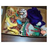 Flat full of Vintage Souvenier Dolls