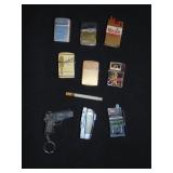 (10) Cigarette Advertising Lighters, Plus