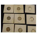 Approx (13) Silver Mercury Dimes
