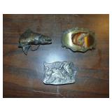 (3) Belt Buckles