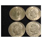 (4) Eisenhower Dollars