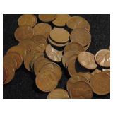 Approx (50) Unsorted Wheat Pennies