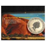 Austrailain $1 Silver Kookaburra, 31.635g, 99.9%