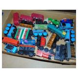Flat full of Wooden Magnetic Trains