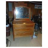 Antique Dresser W/Mirror