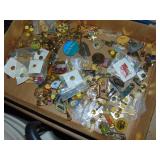 Flat full of Misc. Advertisng & Club pins