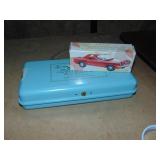Vintage metal Storage Box Full of Misc.