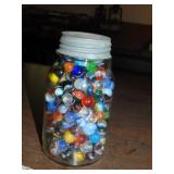 Jar full of Antique Marbles