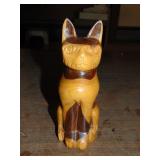 Carved Egyptian Cat Statue