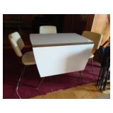 Mid/Mod Drop Leaf Breakfast Table & (3) Chairs