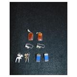 (4) Pair of Sterling Earrings Marked 925