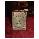 Empty Antique Dupont IF Superfine Powder Tin