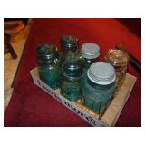 Flat of Antique Canning Jars