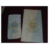 (2) Cotton Flour Sacks