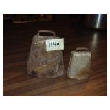 (2) Primitive Cow Bells