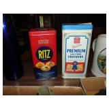 (2) Cracker Tins