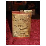 Empty Antique Dupont FFF Gunpowder Can