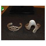 (2) Vintage Sterling Cuffs